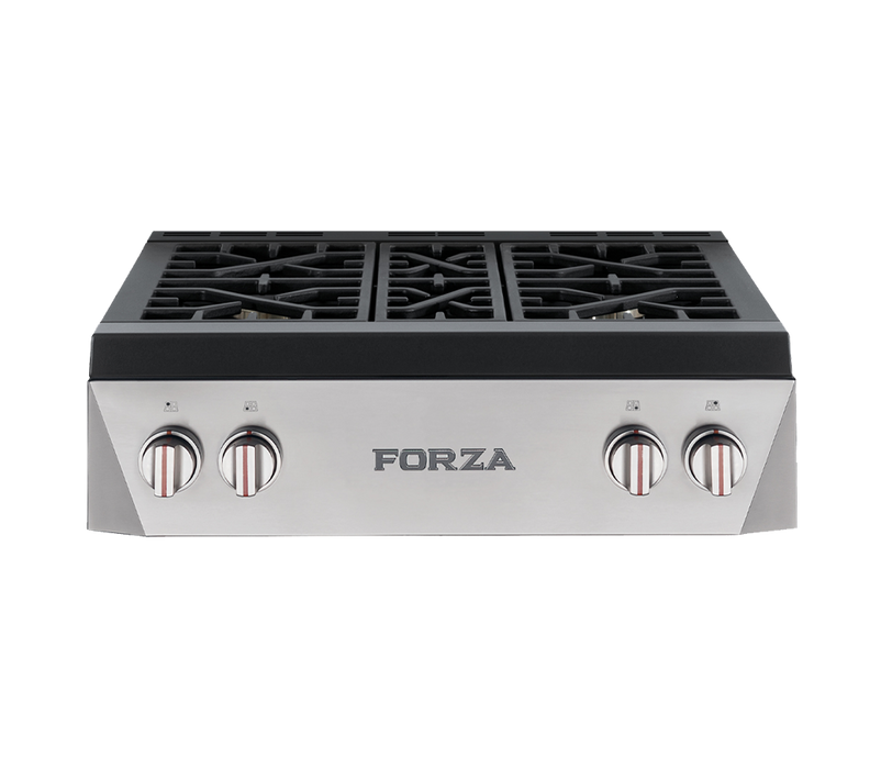 Forza 30" FRT304GN 4 Brass Burner Gas Range Top