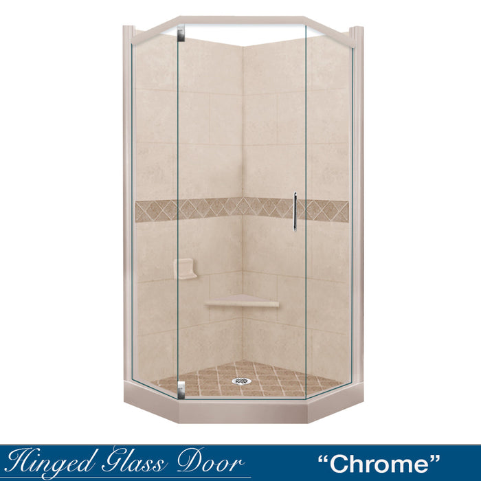 American Bath Factory Diamond Brown Sugar Neo Shower Enclosure Kit
