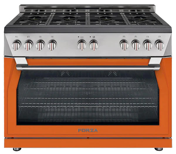 Forza 48" 7.8 cu. ft. Stainless Steel Pro-Style Gas Range - FR488GN